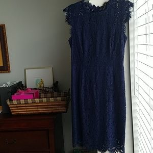 NWT Navy Lace Cocktail Dress Size S